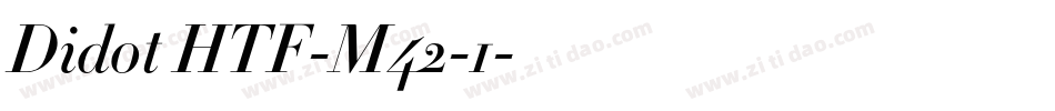 Didot HTF-M42-1字体转换